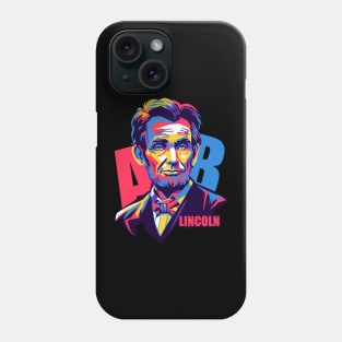Abe Lincoln pop art Phone Case