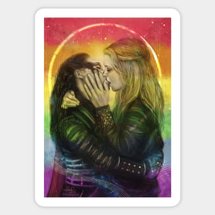 Delena Rain Kiss Sticker for Sale by Sofmacias