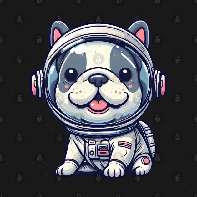 French Bulldog Astronaut by E