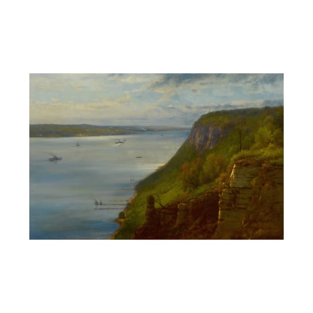 Palisades on the Hudson by George Inness by Classic Art Stall