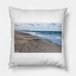 Carolina Beach In August Pillow