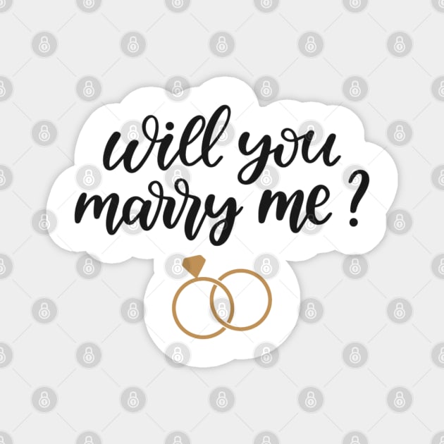 Will You Marry Me Magnet by MugyBlinders