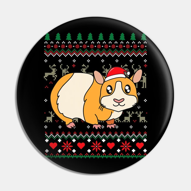 Guinea Pig Christmas Ornament Zoo Funny Ugly Pin by eldridgejacqueline