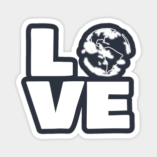 Love Earth Typography for Earth Day Magnet