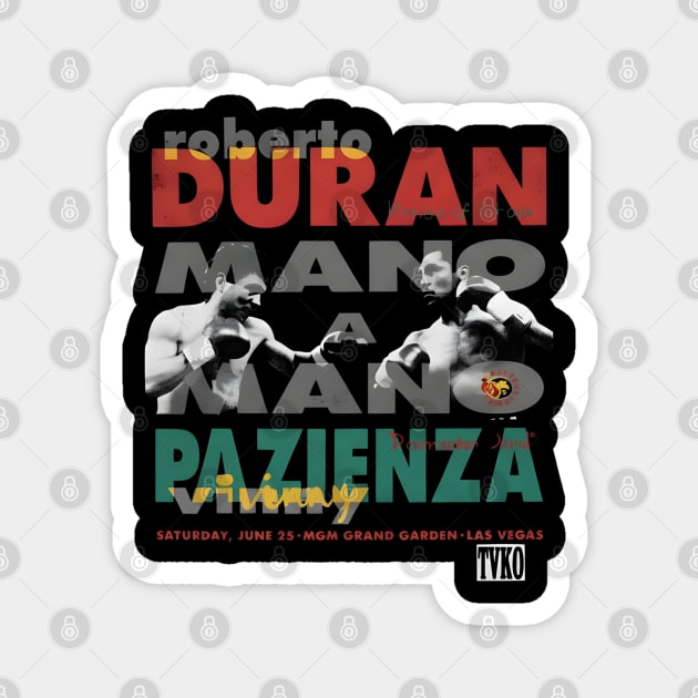 Roberto-Duran Magnet by dtr_art