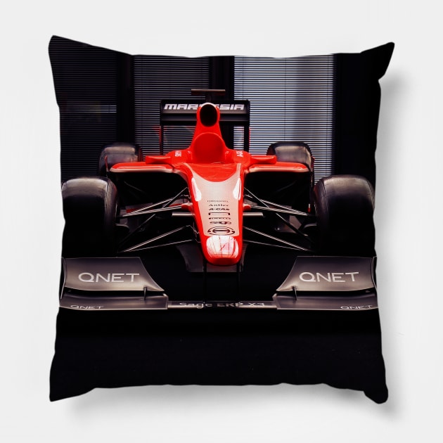 f1 car Pillow by hottehue