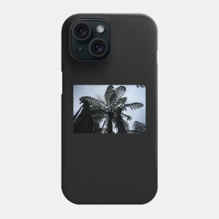 Tree Fern Silhouette Phone Case