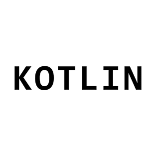 Kotlin programing language simple white logo T-Shirt