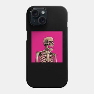 pink skull Phone Case