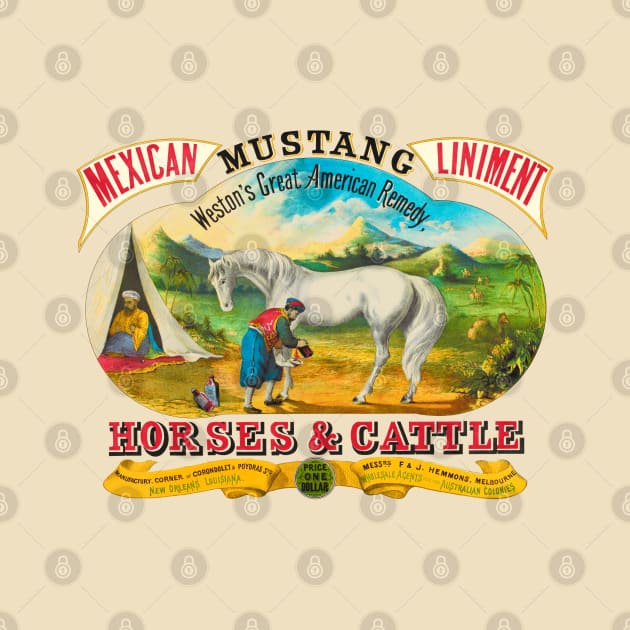 Mustang Liniment Advertising Poster by KarwilbeDesigns