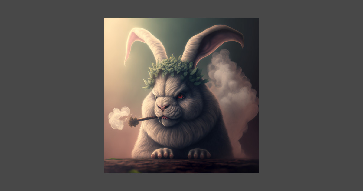 Smoking rabbit - Smoking - T-Shirt | TeePublic
