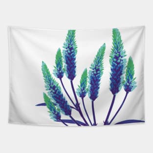 Flower Lavender minimal floral Tapestry