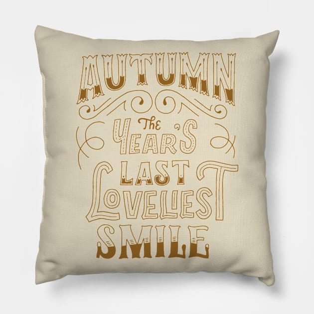 Autumn Pillow by WordFandom