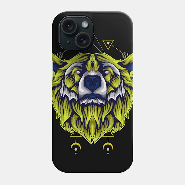 bear retro wild roar Phone Case by SHINIGAMII