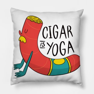 Cigar Is Yoga Pillow