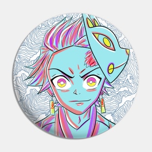 the demon slayer tanjiro kamado in asian wave wallpaper Pin