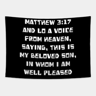 Matthew 3:17 King James Version (KJV) Bible Verse Typography Tapestry