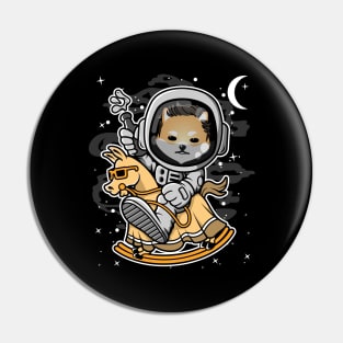 Astronaut Horse Dogelon Mars ELON Coin To The Moon Crypto Token Cryptocurrency Blockchain Wallet Birthday Gift For Men Women Kids Pin