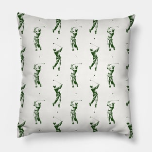 Green Golf Pattern Pillow