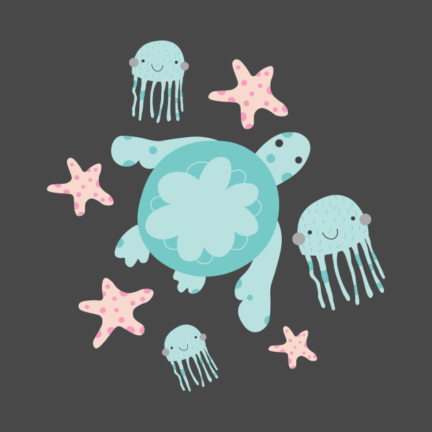 Cute Sea Creatures by novaya