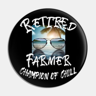 Retired Farmer Pin