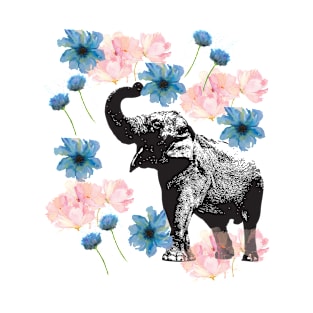 Elephant Floral T-Shirt