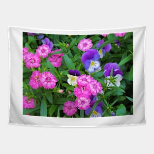 Pink & Purple Flowers Tapestry