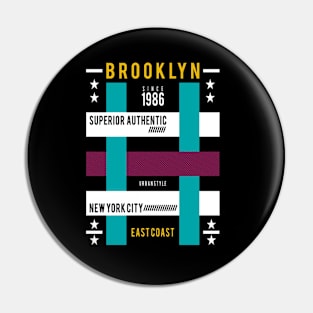 Brooklyn NY 1986 T-Shirt Pin