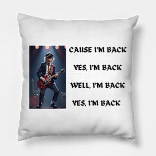 ACDC Back in Black Pillow