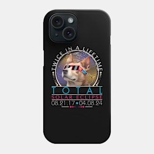 Total solar eclipse 8th april Twice in a lifetime Phone Case