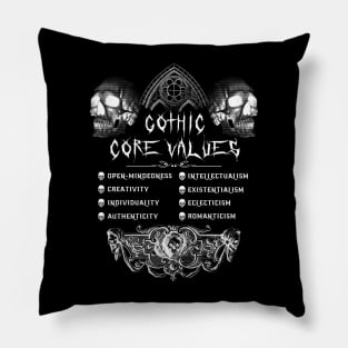 Gothic Core Values Pillow