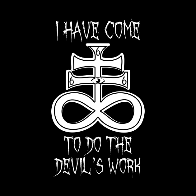 Devil's Work Satanic Metal Satanic Cross by Vermilion Seas