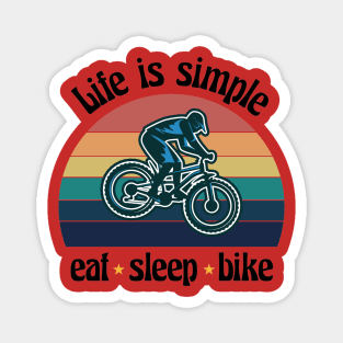 Eat Sleep Bike Magnet