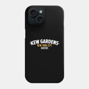 Minimalist Kew Gardens Logo - Capturing the Essence of Queens Phone Case