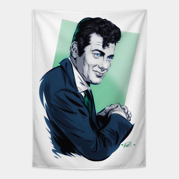 Tony Curtis - An illustration by Paul Cemmick Tapestry by PLAYDIGITAL2020