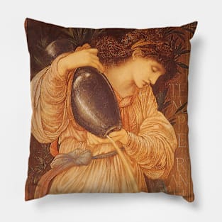 Temperantia (Temperance) by Sir Edward Coley Burne-Jones Pillow