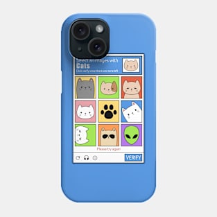 SELECT ALL IMAGES WITH CATS CAT CAPTCHA Phone Case