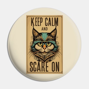 Halloween 'keep calm and scare on' Pin