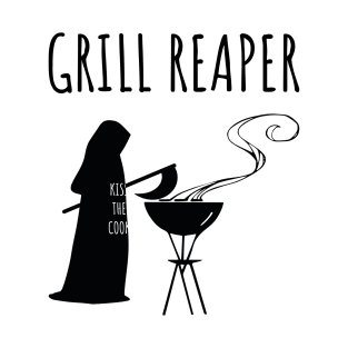 Grill Reaper - Grim reaper barbequing. T-Shirt
