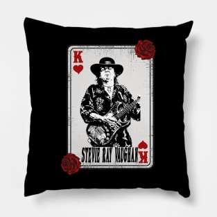 Vintage Card Stevie Ray Vaughan Pillow