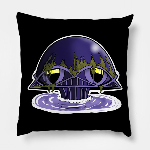 Legion of Doom HQ Pillow by frankriggart