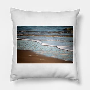 Sea Foam At The Beach Pillow