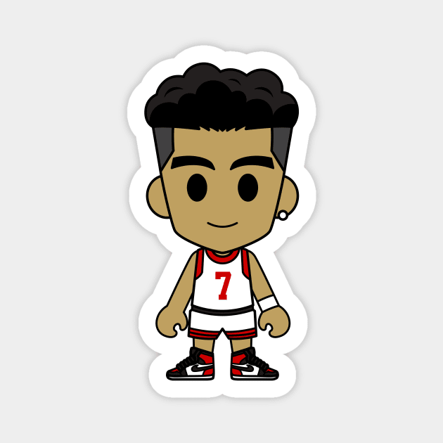 Ryota Miyagi White Jersey Magnet by Chibi Pops