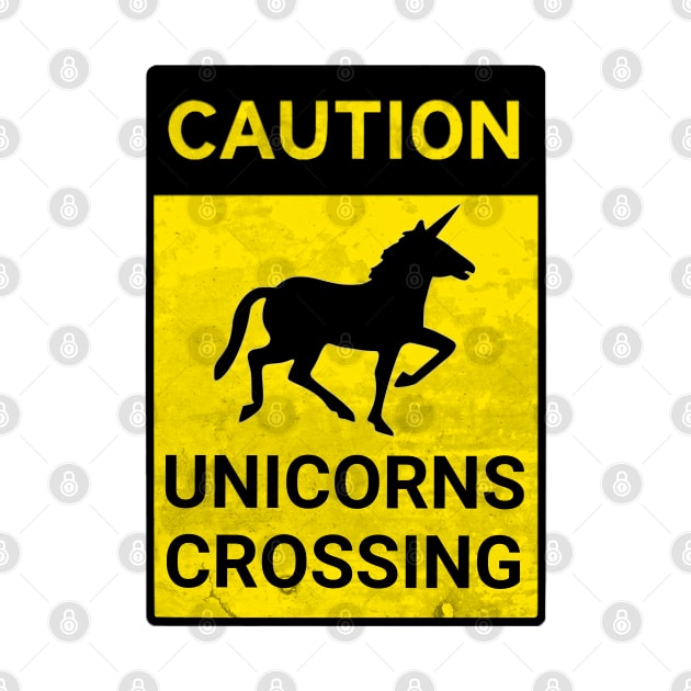 Caution Unicorns Crossing by Distinct Designs NZ