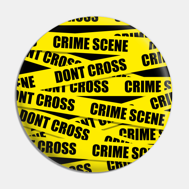 Dont Cross Crime Scene Tape Pin by gastaocared