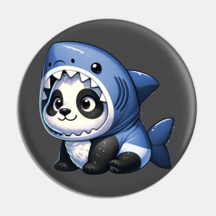 panda shark Pin