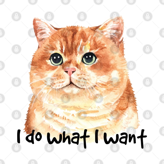 I do What I Want Kitten by Mako Design 