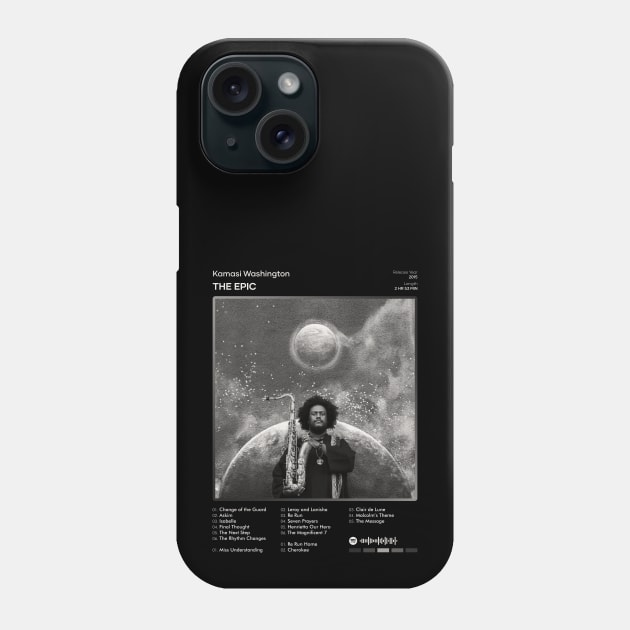 Kamasi Washington - The Epic Tracklist Album Phone Case by 80sRetro