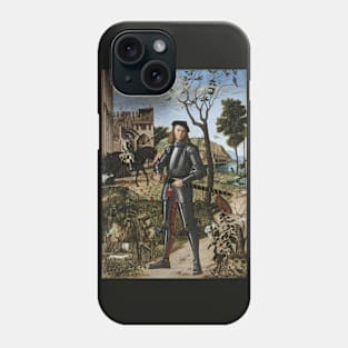 Young Knight in a Landscape by Vittore Carpaccio Phone Case