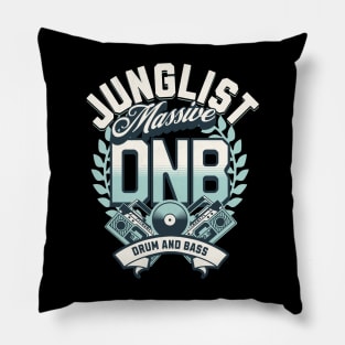 DNB - Junglist Massive(White/dark green/mint) Pillow